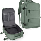 coowoz Mochila grande de viaje para mujeres y hombres, mochila de transporte, mochila de senderismo impermeable, mochila deportiva para exteriores, Verde oliva, 25 L, Mochilas de viaje
