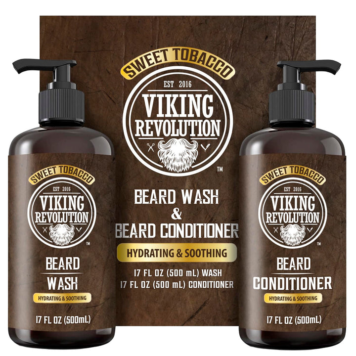 Viking Revolution - Set de lavado y acondicionador para barba - Tab...