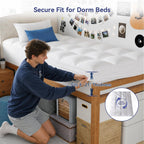 Cubrecolchón individual XL de ELEMUSE para dormitorio universitario