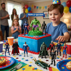 12 figuras de superhéroe, miniatura de leyendas heroicas de dibujos animados de 4.5 pulgadas, modelos de juguetes coleccionables de PVC, adornos de escritorio, regalo para niños y fanáticos