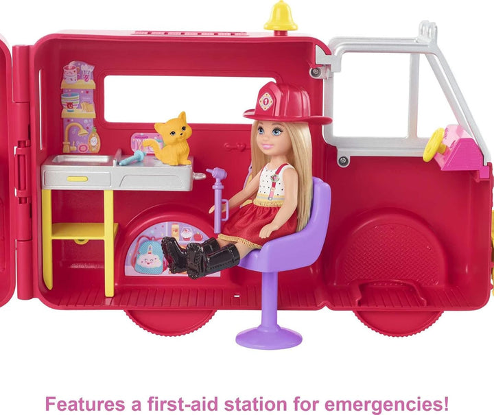 Barbie Chelsea Can Be - Juego de camión de bomberos con muñeca pequ...