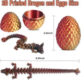 Huevos de dragón impresos en 3D con dragón en el interior
