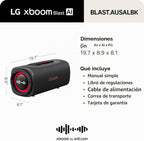 LG xboom Blast by will.i.am - Altavoz portátil con Bluetooth, color negro