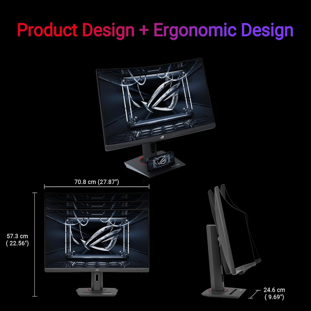 ASUS ROG Strix Monitor de juegos HDR400 curvado USB-C de 32 pulgada...