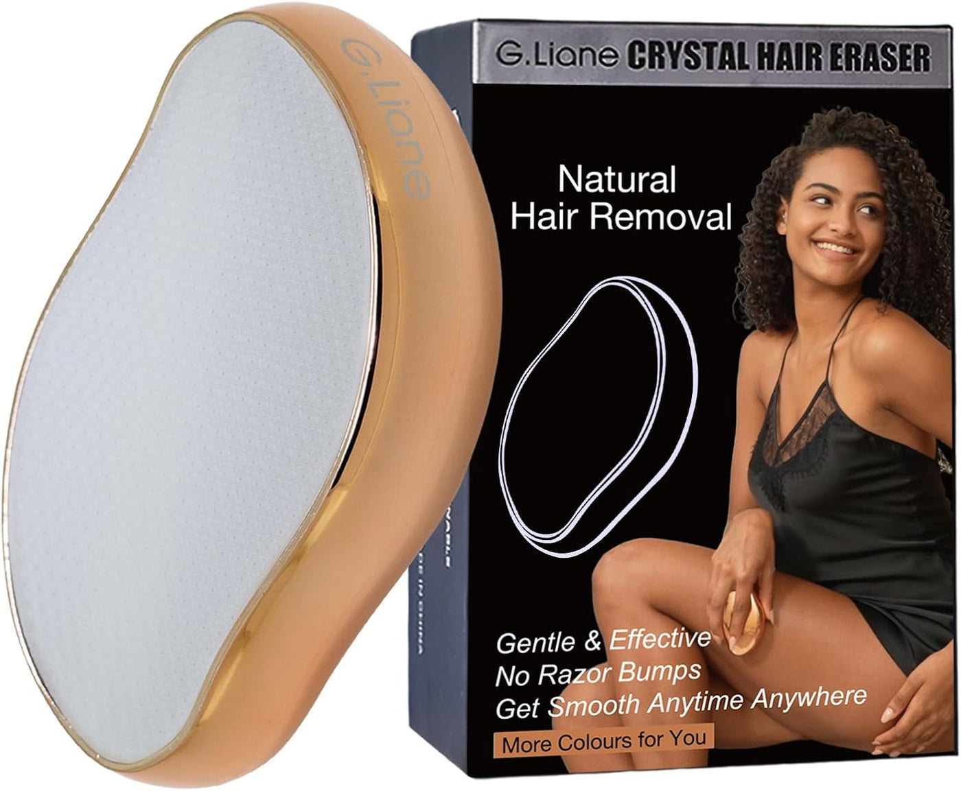 G.Liane Depilación de cristal, removedor de pelo de cristal sin dol...