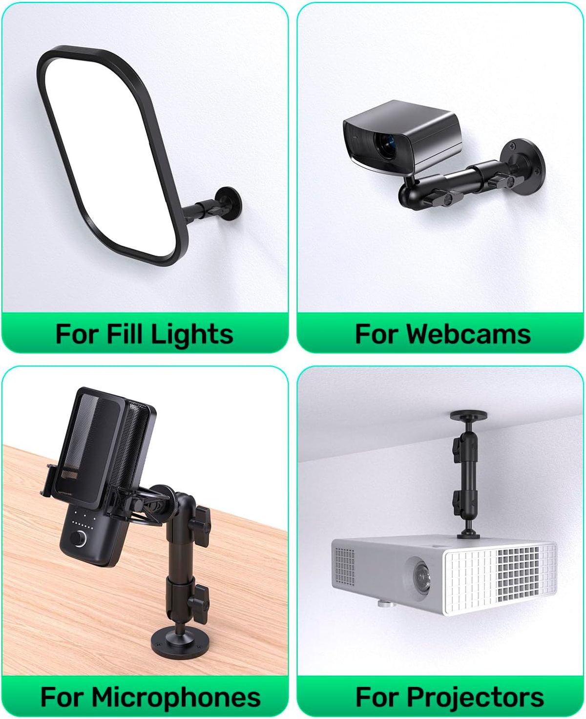 Soporte de pared para llave Elgato para aire y cámara, metal resistente