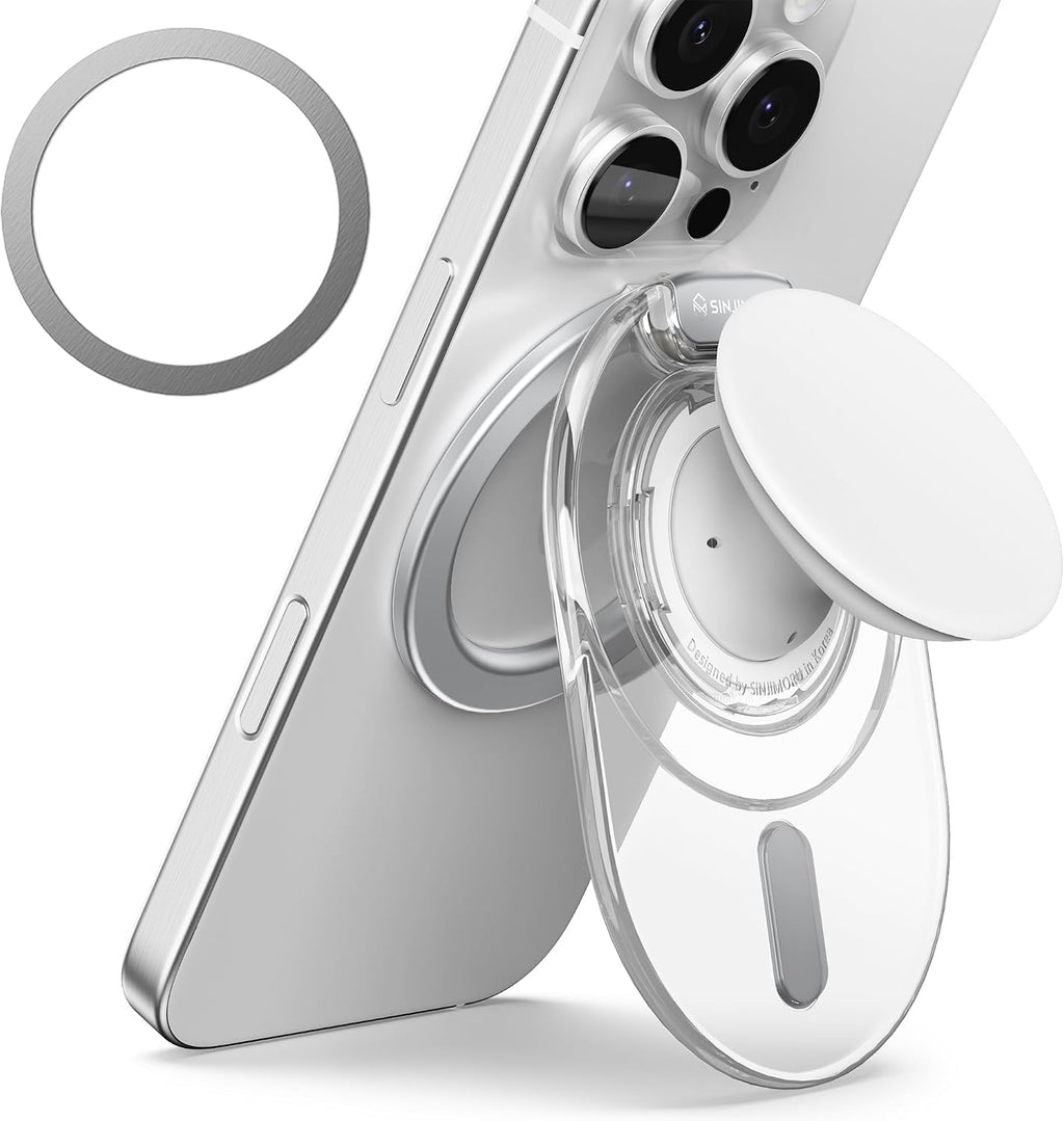 Sinjimoru Soporte de agarre para teléfono MagSafe, soporte magnético