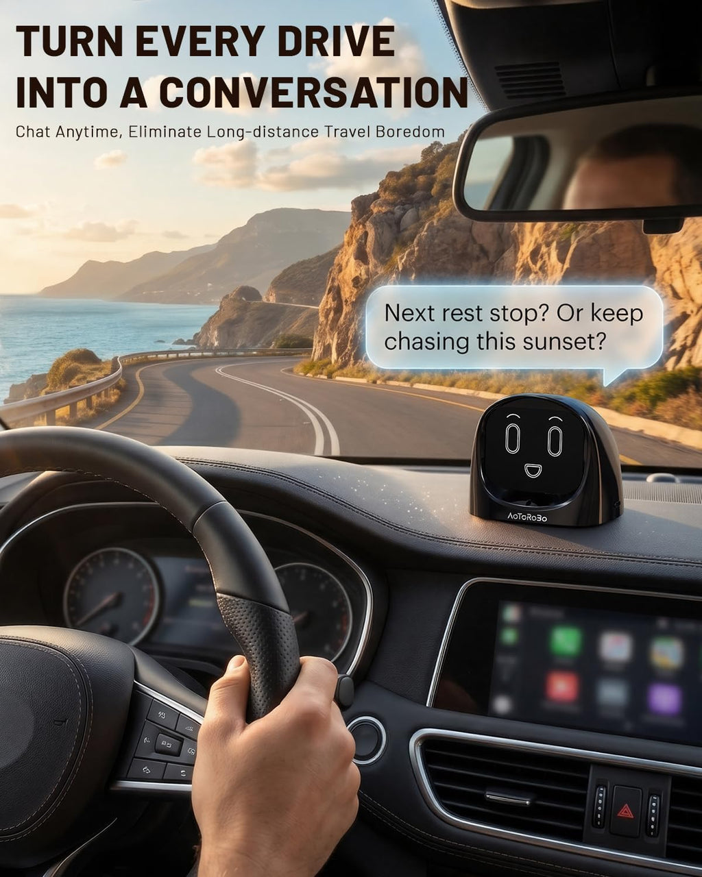 Robot inteligente de chat de automóvil AI, asistente activado por voz con personalidad personalizada, copiloto de conducción manos libres, uso en automóvil y hogar, robot compañero