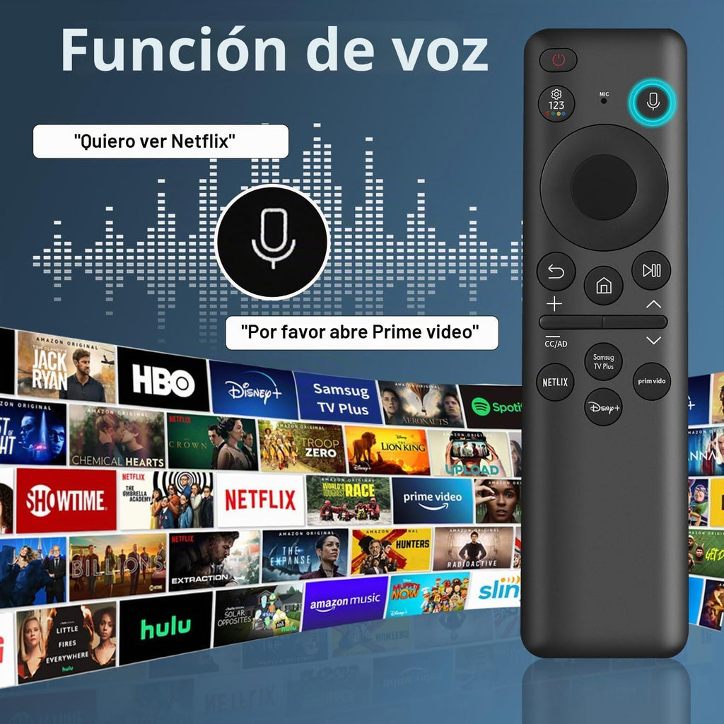 BN59-01432A - Control remoto de repuesto para Samsung Smart TV, solar y USB-C recargable, universal para televisores inteligentes Samsung 2019-2026 con función de voz