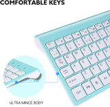 cimetech Combo de teclado y mouse inalámbricos, juego de teclado er...