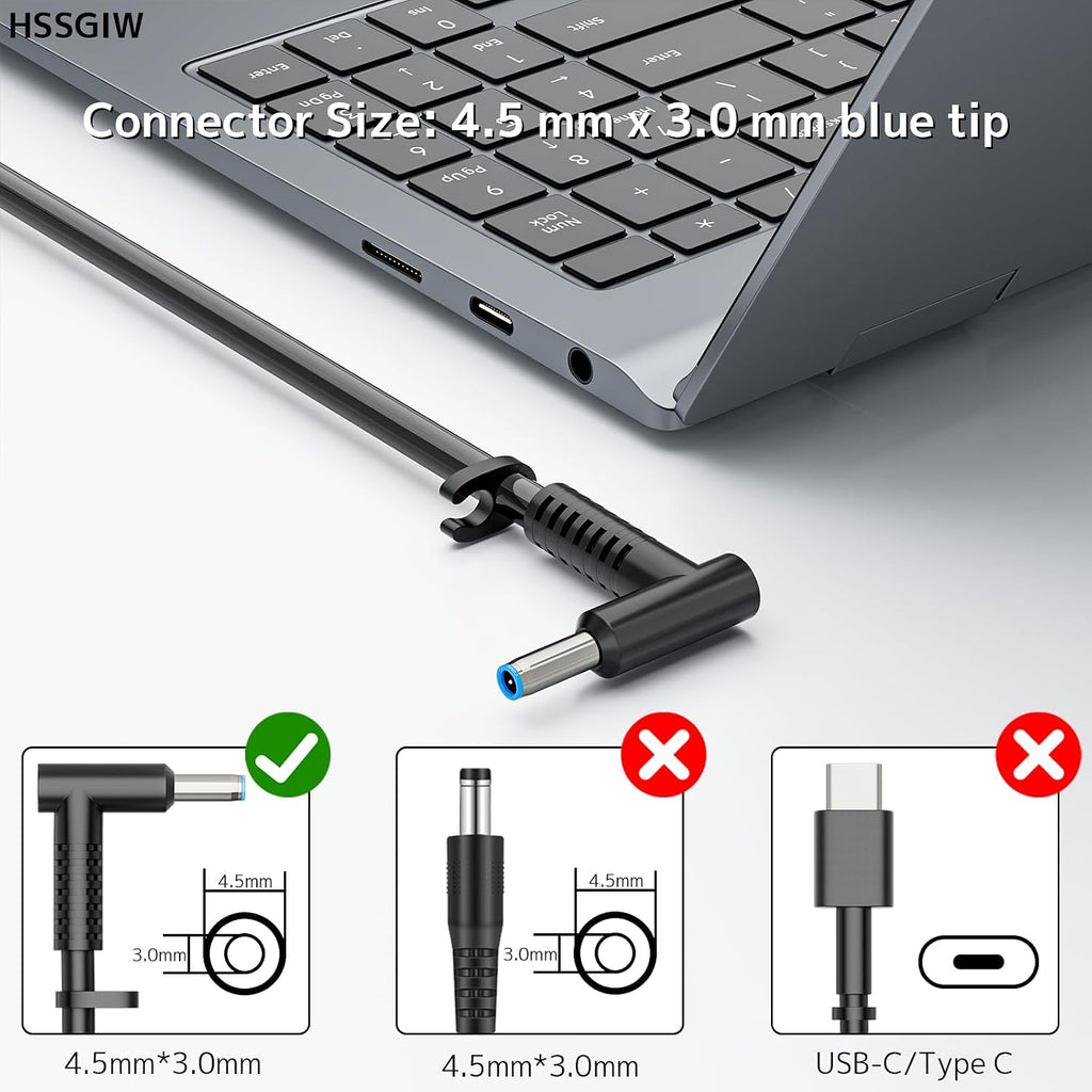 Cargador portátil de 150 W para HP ZBook OMEN Victus Pavilion Blue Tip