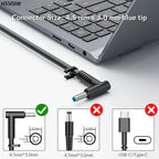 Cargador portátil de 150 W para HP ZBook OMEN Victus Pavilion Blue Tip