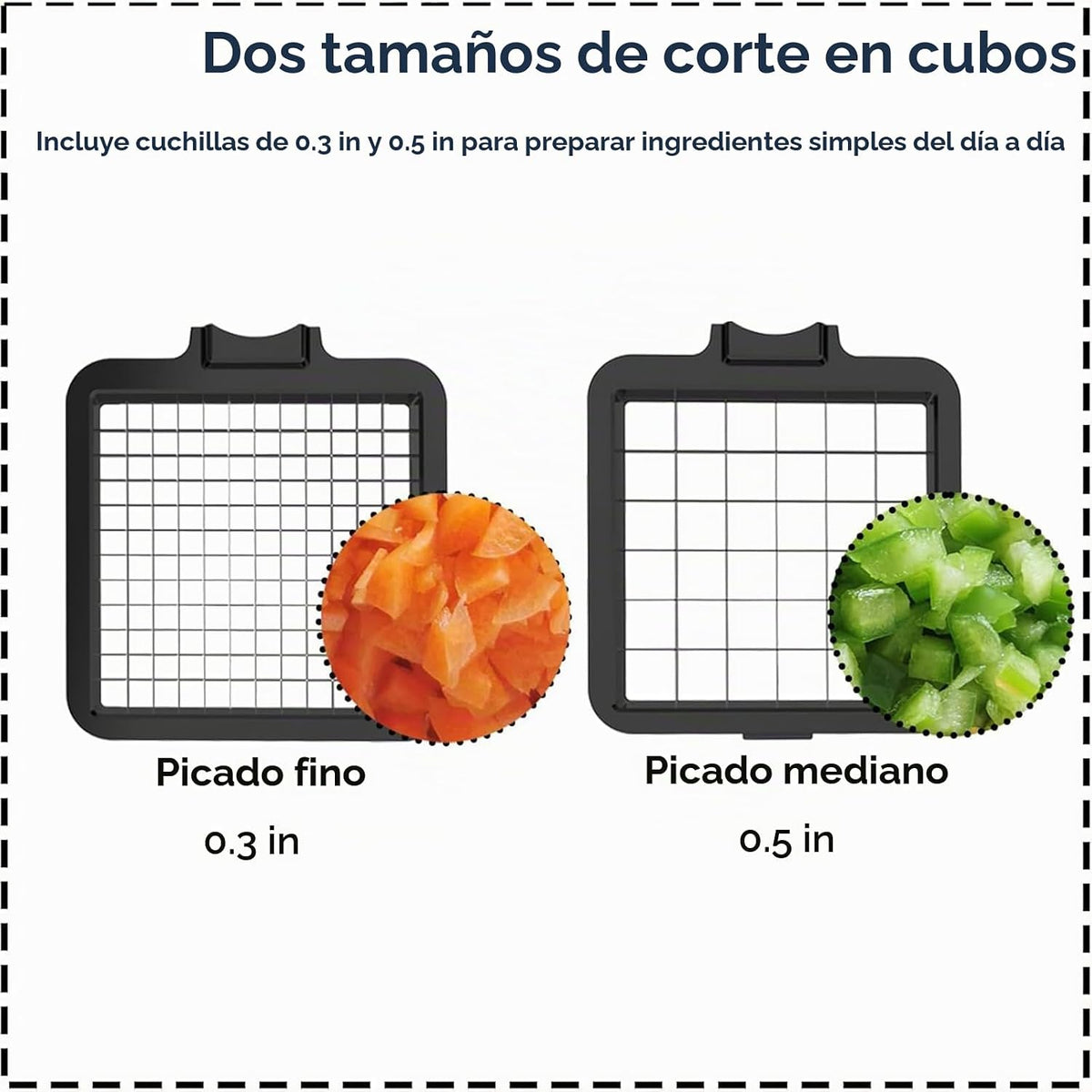 Picador de verduras 2 en 1, picador de caja para verduras