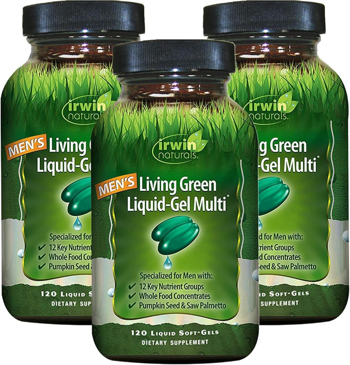 Irwin Naturals Men's Living Green Liquid Gel Multi - 70 nutrien...