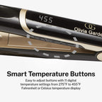 Olivia Garden Ceramic + Ion Pro Flat Iron - Dual Voltage, 11 Temps,...