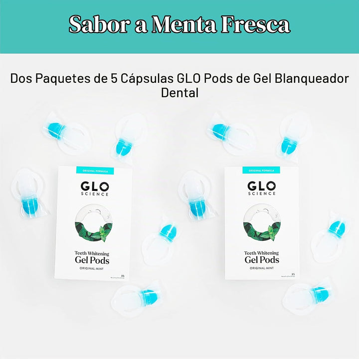 GLO Vial Kit de tratamiento de gel blanqueador de dientes, resultad...