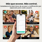 DESLOC Cerradura de perilla de puerta de huella dactilar D212, WiFi