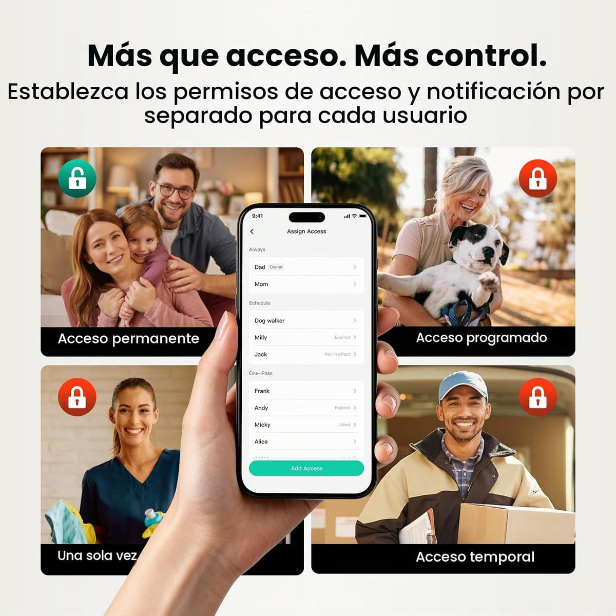 DESLOC Cerradura de perilla de puerta de huella dactilar D212, WiFi