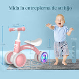 Bicicleta de equilibrio con luces coloridas para bebés de 1 año, re...