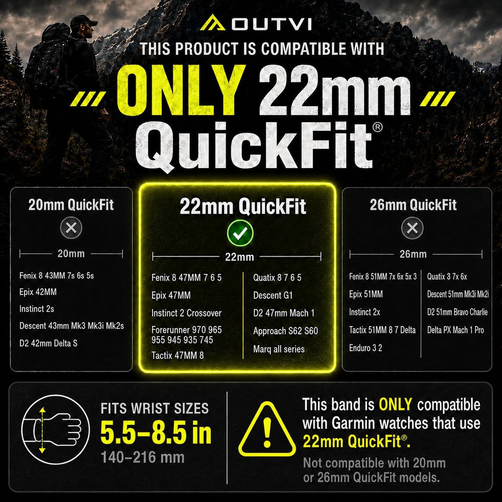 Quickfit 22 correas de reloj para Garmin Fenix 8 1.850 in Fenix 7 Pro Sapphire Solar Fenix 6 Forerunner 965 955 970 935 745 epix Pro Gen 2 47 correas de silicona suave reemplazo