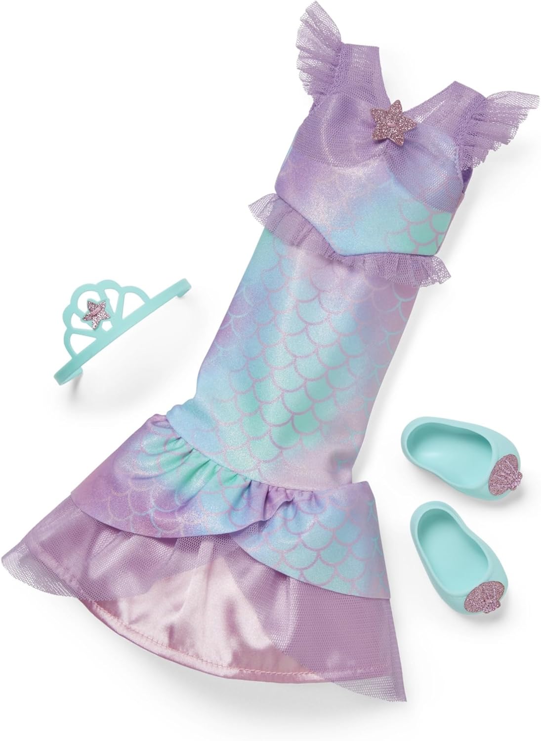 American Girl WellieWishers - Disfraz de sirena brillante 2 en 1 de...