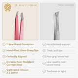 Beauty Power Pinzas Inclinadas Profesionales de Ultra-Precisión par...