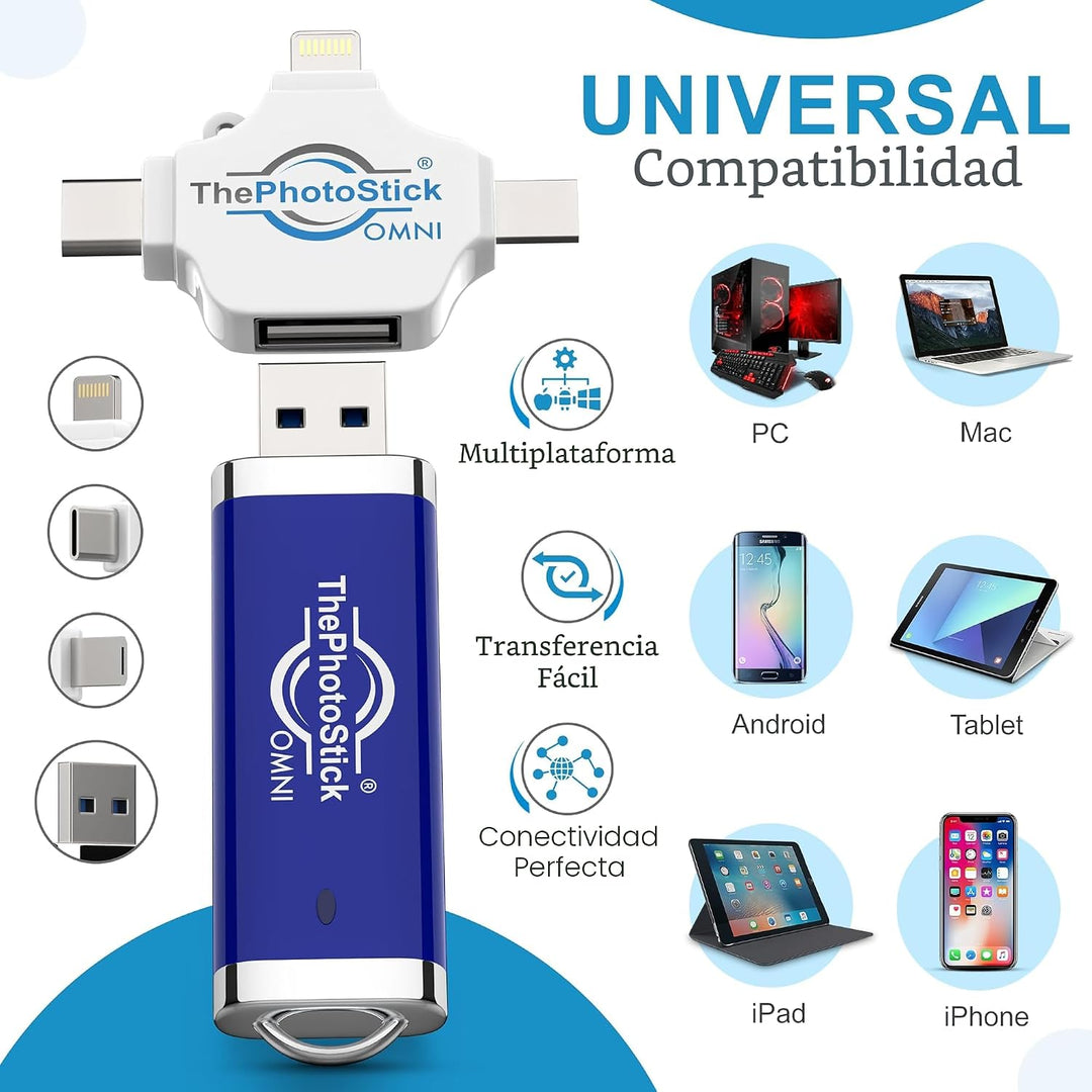 ThePhotoStick® Omni - Unidad flash USB de 256 GB y Memory Stick \u2...