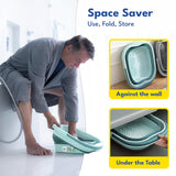 Bañera de remojo de pies para remojar los pies, bañera plegable par...