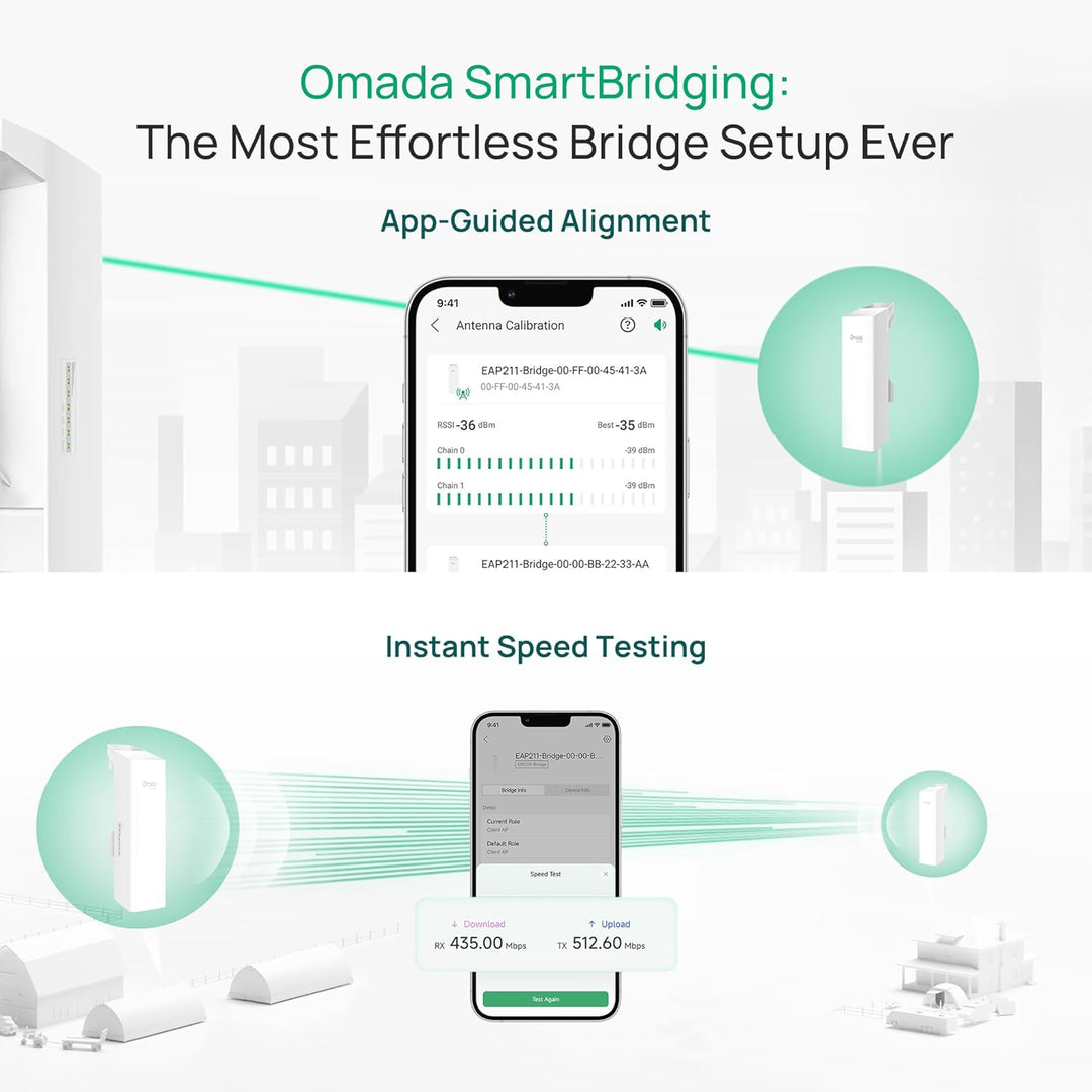 TP-Link Omada Puente inalámbrico de punto a punto para