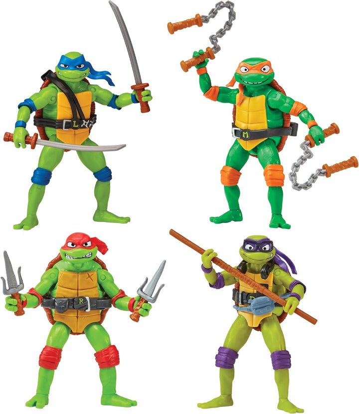 Teenage Mutant Ninja Turtles Playmates Toys - Paquete de 4