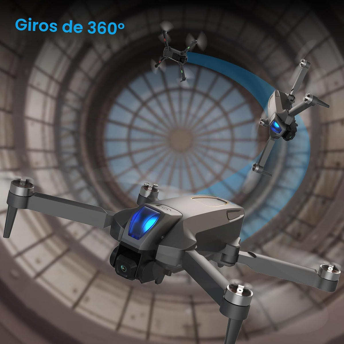 Drone con cámara 1080P 4.5 "LCD pantalla remota, FPV RC Drones para adultos