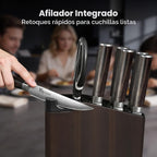 Juego de cuchillos de cocina de 15 piezas con bloque magnético