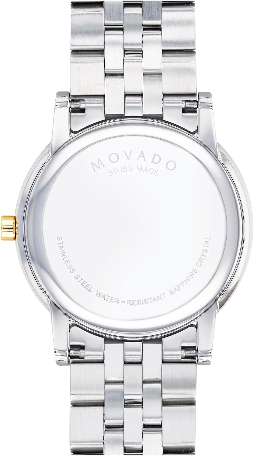 Reloj Movado Museum Classic para hombre, suizo, caja de acero inoxidable, 40 mm