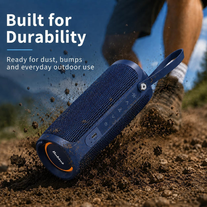 Bobtot Altavoz Bluetooth portátil, altavoz impermeable IPX6 con gra...