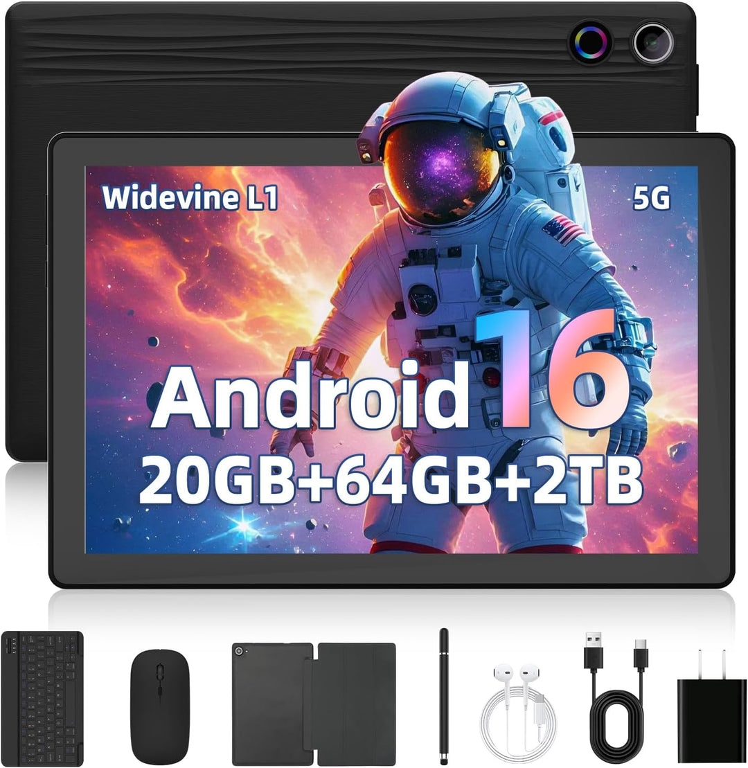 Gleeso Tableta, la última tableta Android 16 de 10 pulgadas, 20GB+6...