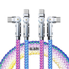 Paquete de 2 cables de iluminación USB-C, cable USB C a USB C de 6.6 pies