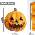 PartyHop Máscara de calabaza con luz LED, máscara de cabeza completa, disfraz de calabaza para fiesta de disfraces de Halloween