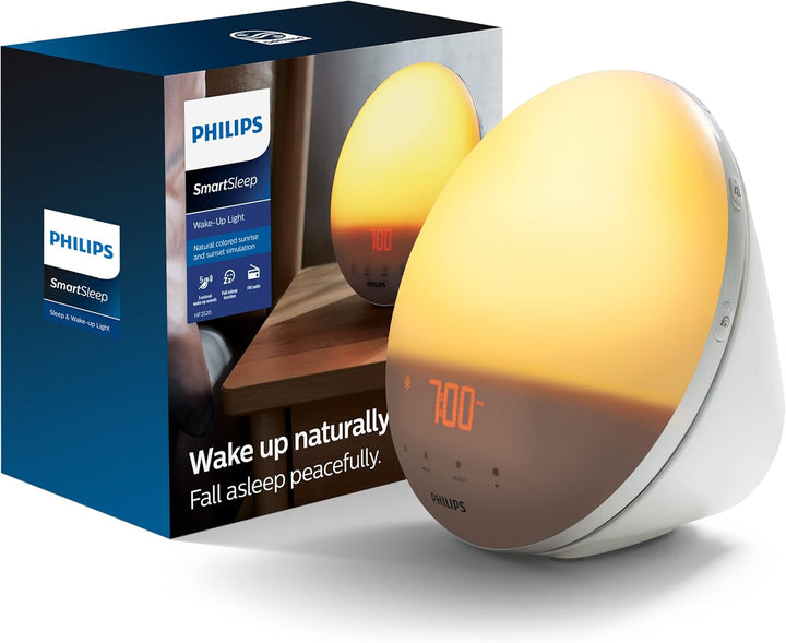 Luz de despertador con simulación de amanecer en color Philips HF35...