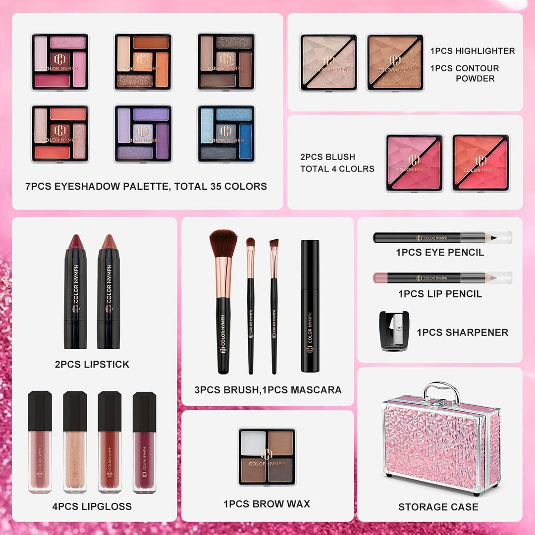 Color Nymph Kit de Maquillaje Inicial para Niñas Preadolescentes, E...
