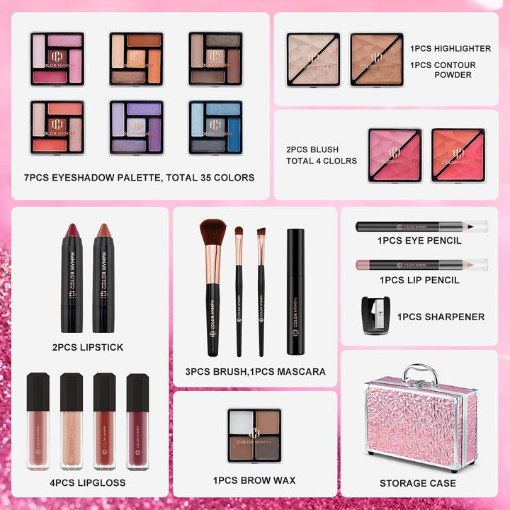 Color Nymph Kit de Maquillaje Inicial para Niñas Preadolescentes, E...