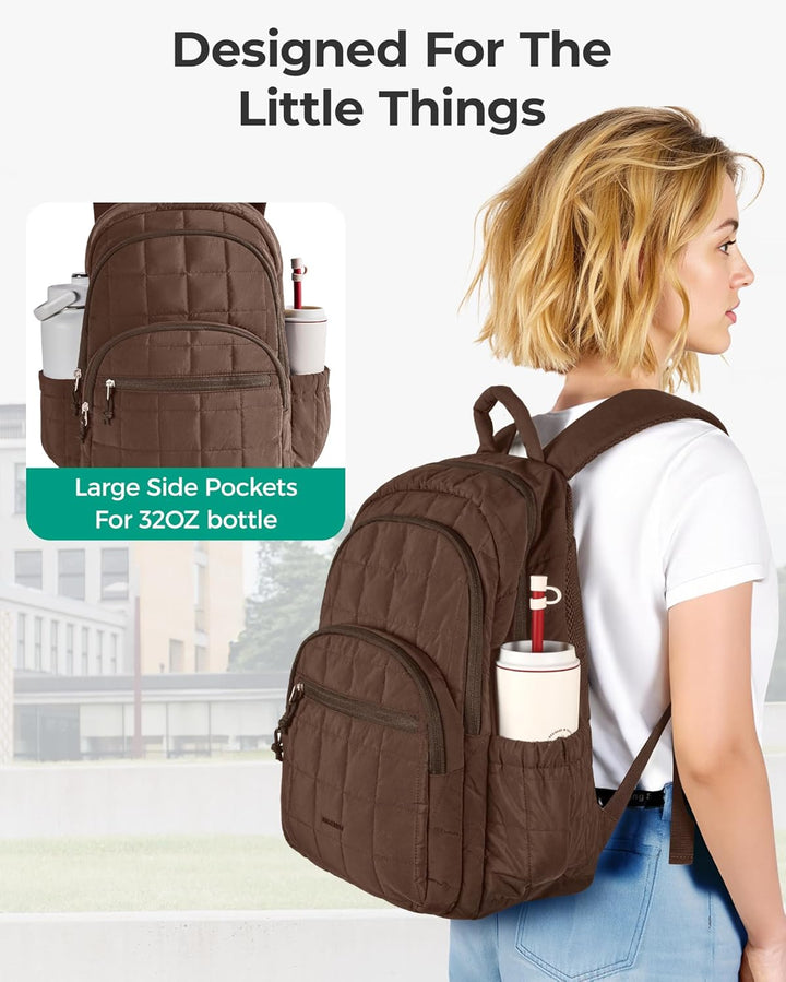 BAGSMART Mochila para portátil universitaria, mochila de viaje para...