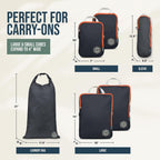 TRIPPED Travel Gear Paquete de 6 cubos de compresión para equipaje de mano
