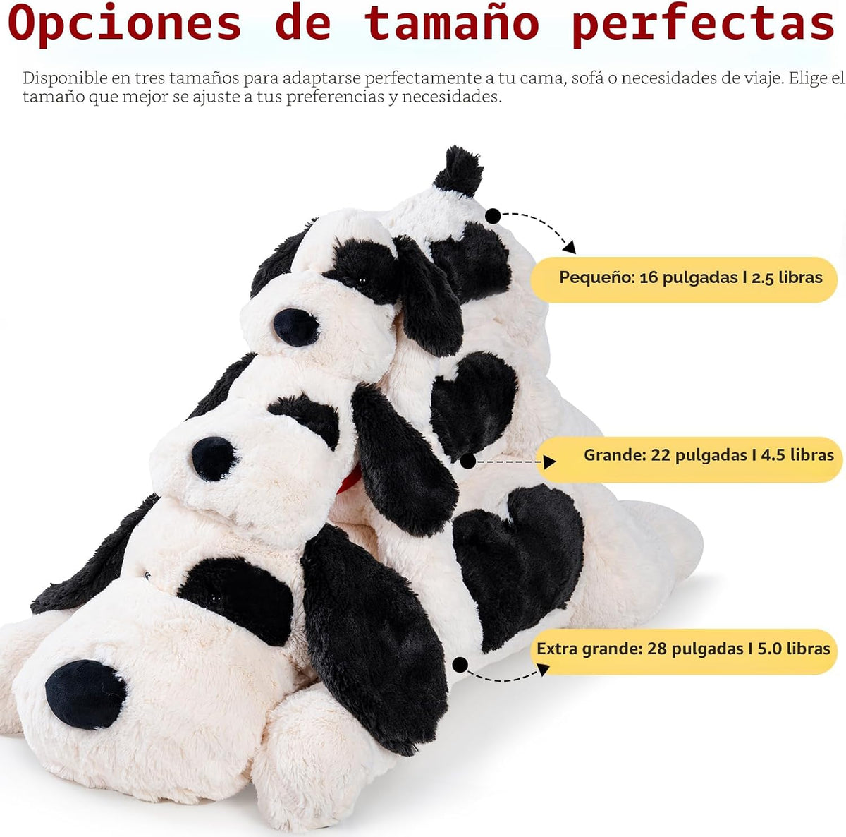 meowtastic Animales de Peluche Ponderados para Perro, Almohada de Peluche para Niños