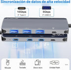 Yeemie Pro, USBC-3A5C-F, hub USB 4, alimentado