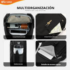 SKYSPER Bolso bandolera RFID Bolsa cruzada Mochila cruzada reciclada Mochila de viaje