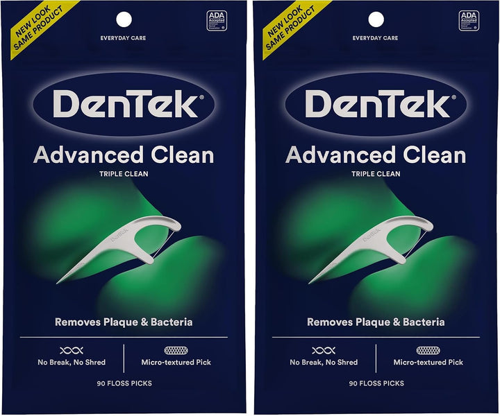 DenTek Triple Clean Advanced Clean Palillos de Hilo Dental, Hilo qu...