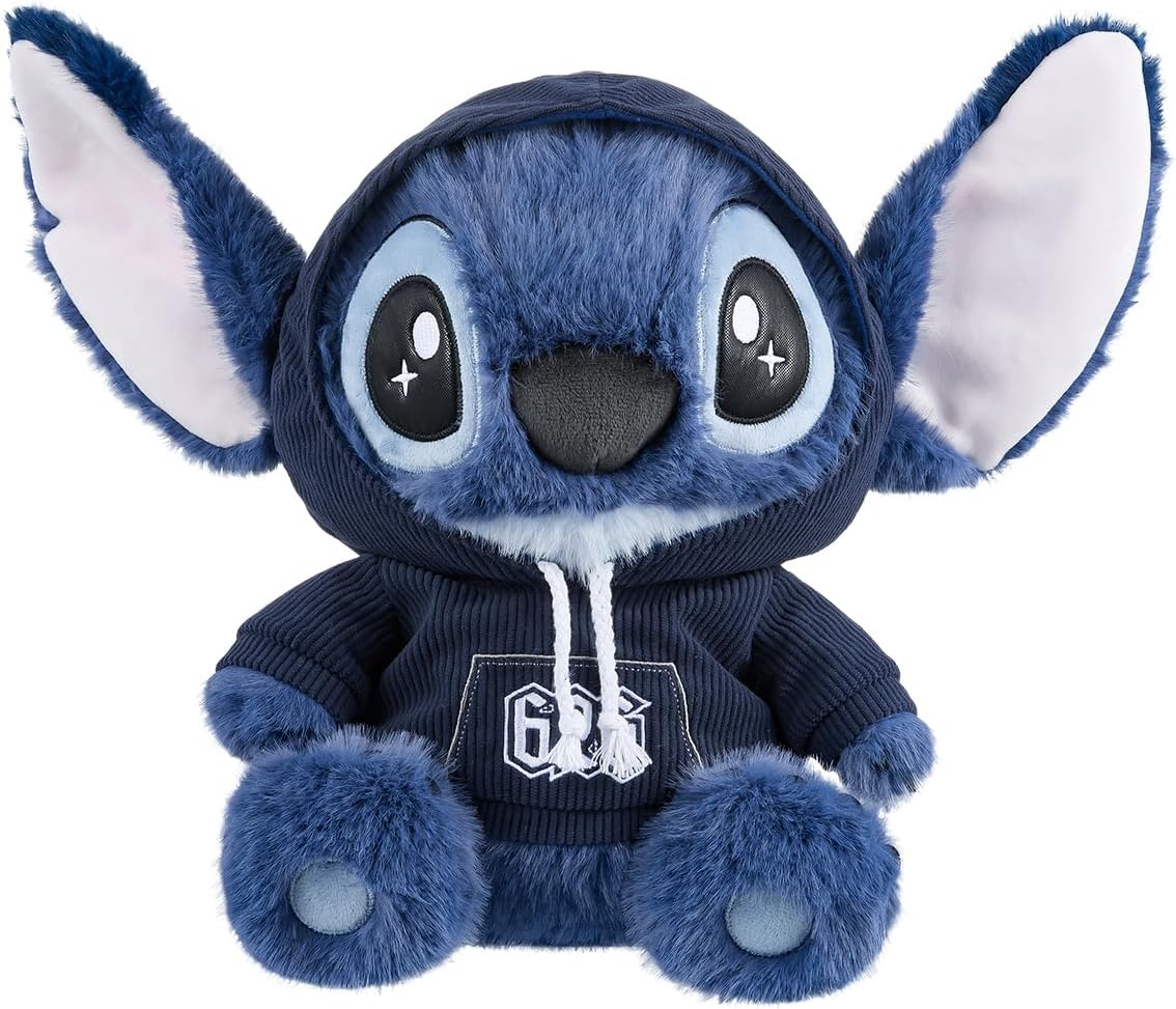 MINISO Disney - Peluche de Lilo & Stitch de 16 pulgadas, Puntada de invierno de 9.5 pulgadas