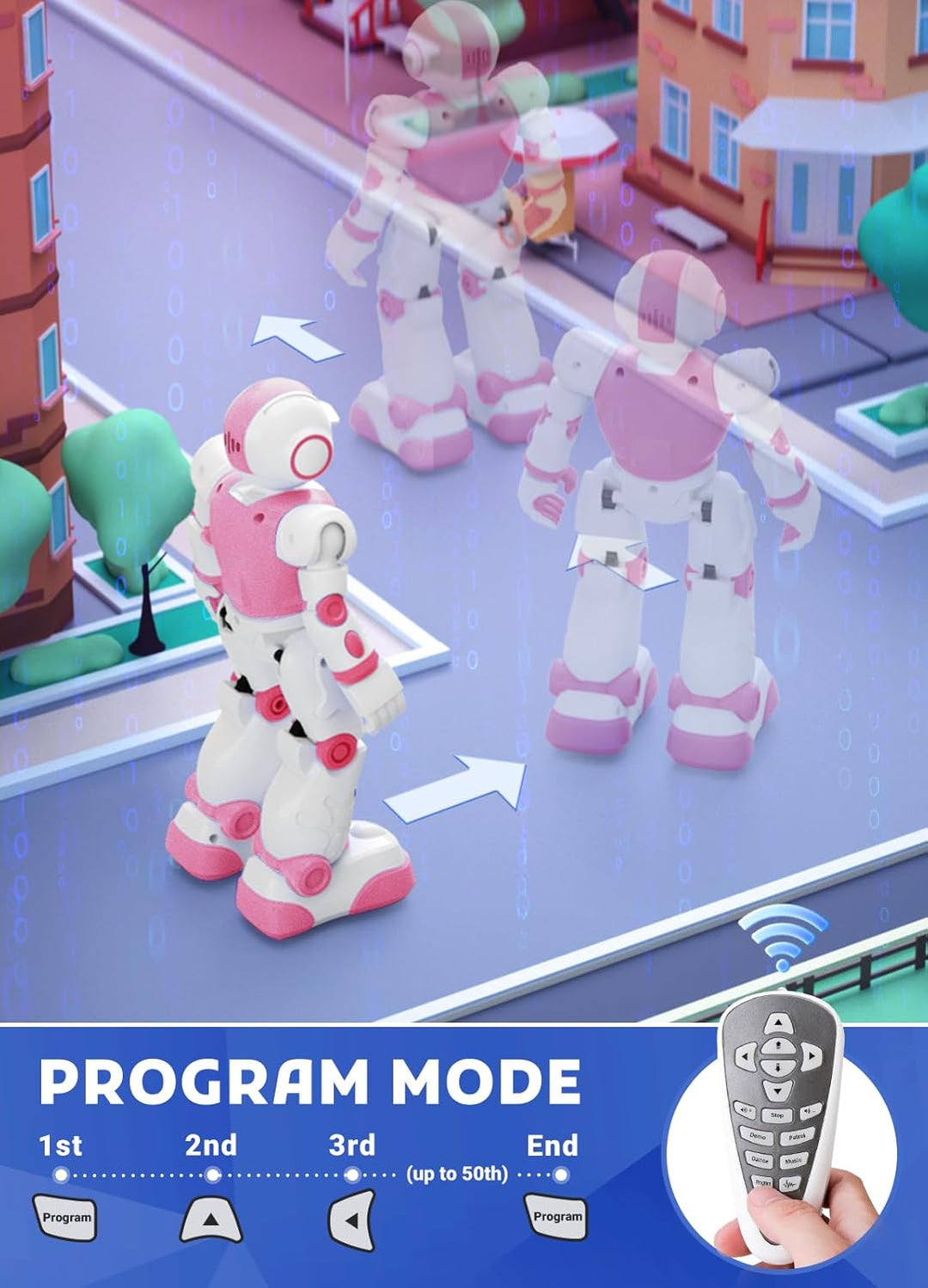 EduCuties Juguetes Robot para Niños, Robot Juguete Inteligente Prog...
