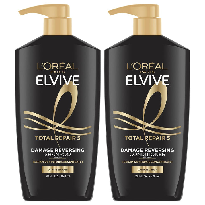 L'Oreal Paris Elvive Total Repair 5 Champú y acondicionador rep...