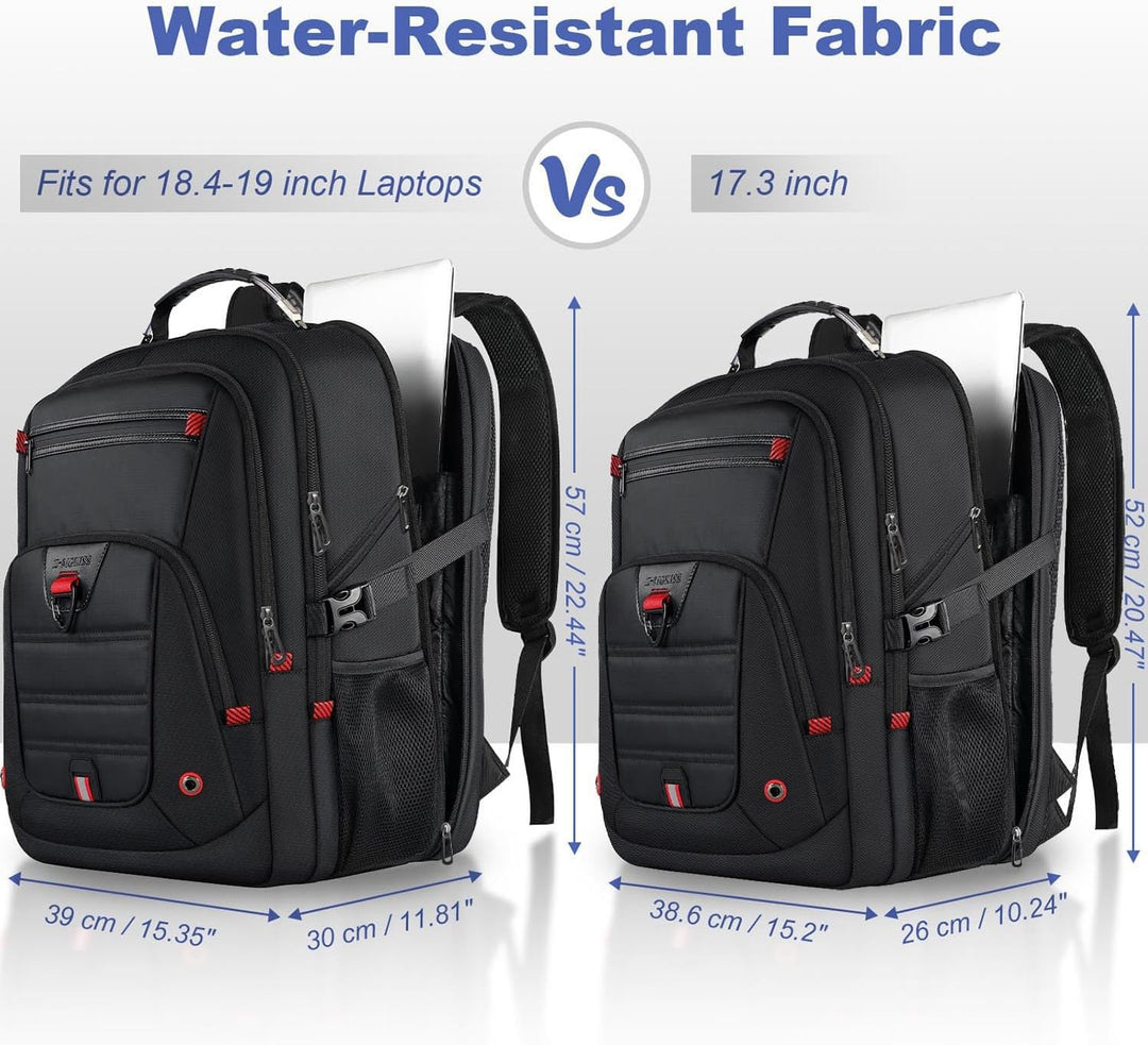 Z-MGKISS - Mochila de viaje extra grande, 52L, TSA, 17.3 pulgadas,...